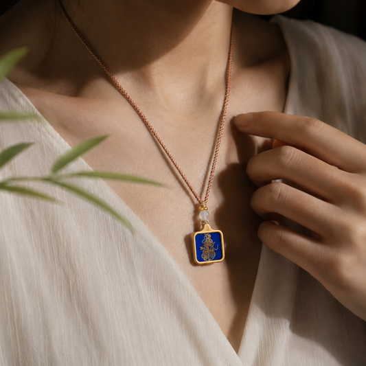 Guardian Blessing |Necklace (Square) - Handwritten Sigil
