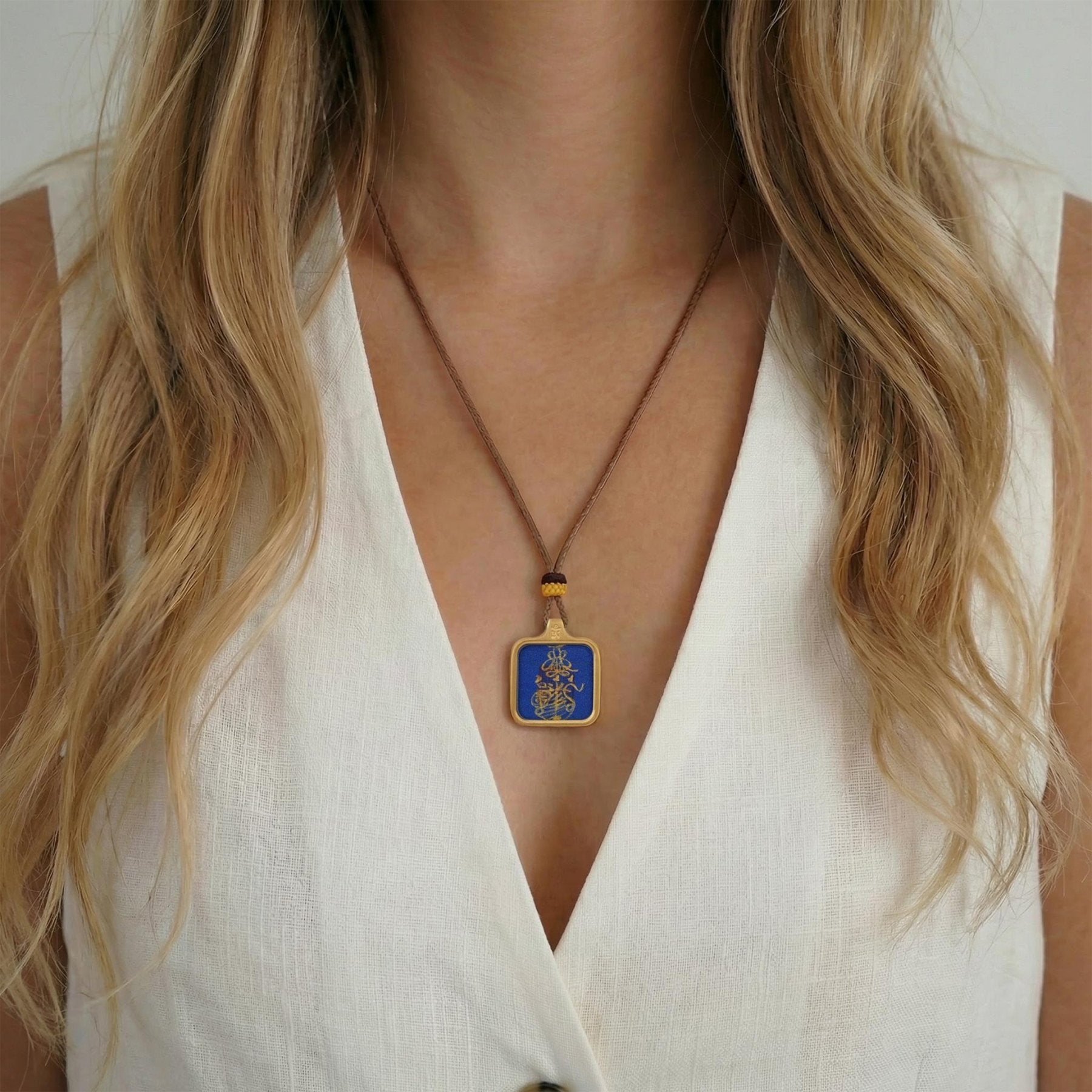 Hand - Drawn Taoist Protection Talisman Necklace - TalisVibe