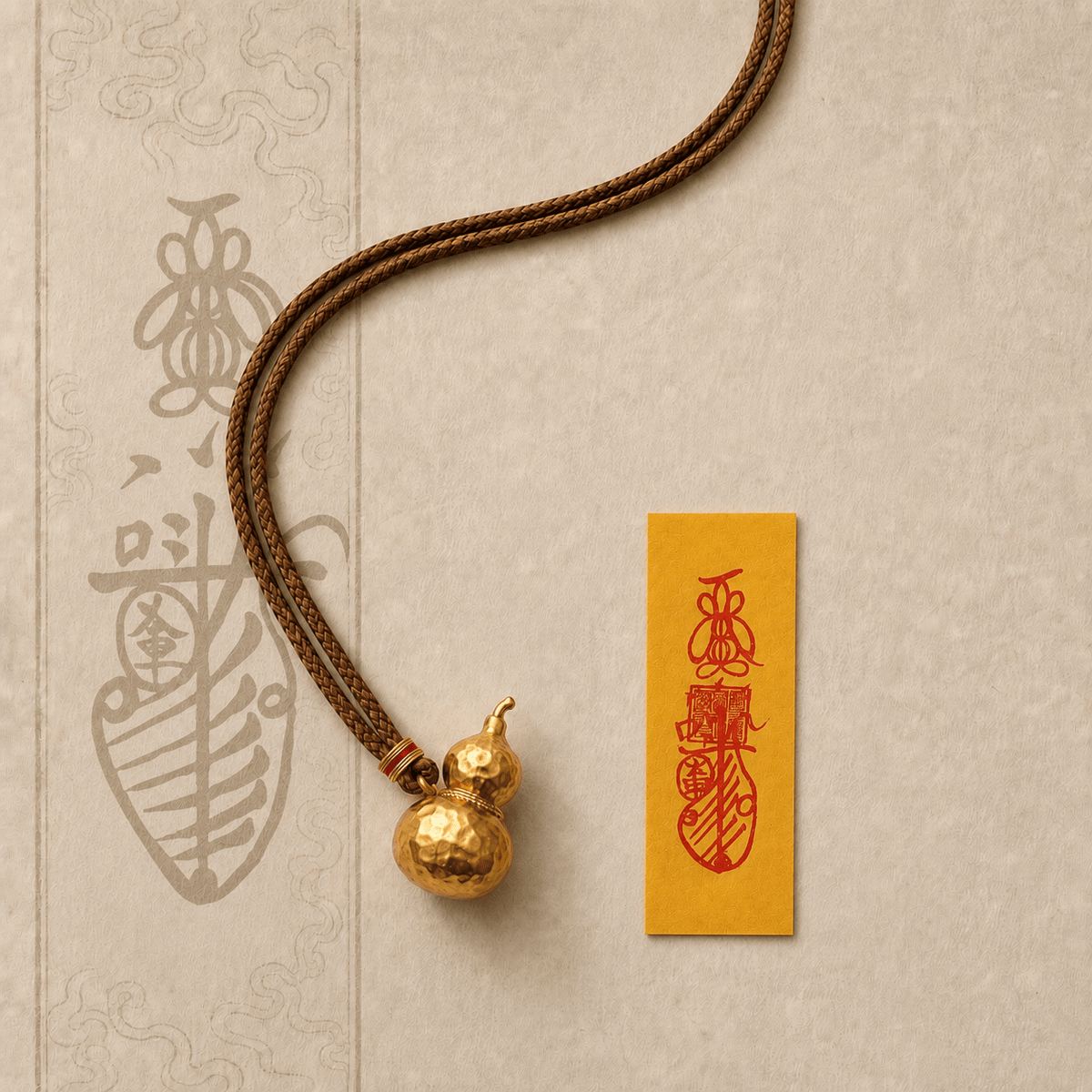 Guardian Blessing｜Golden Hulu Protection Necklace - TalisVibe