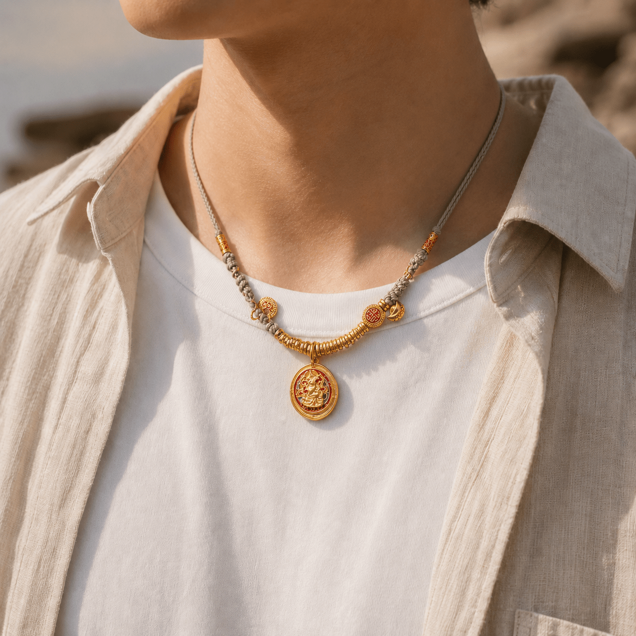 Guardian Blessing｜Zaki Lhamo Layered Cord Necklace - TalisVibe
