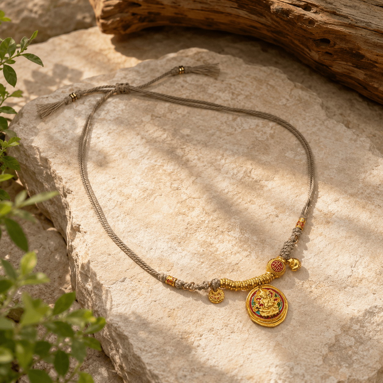 Guardian Blessing｜Zaki Lhamo Layered Cord Necklace - TalisVibe