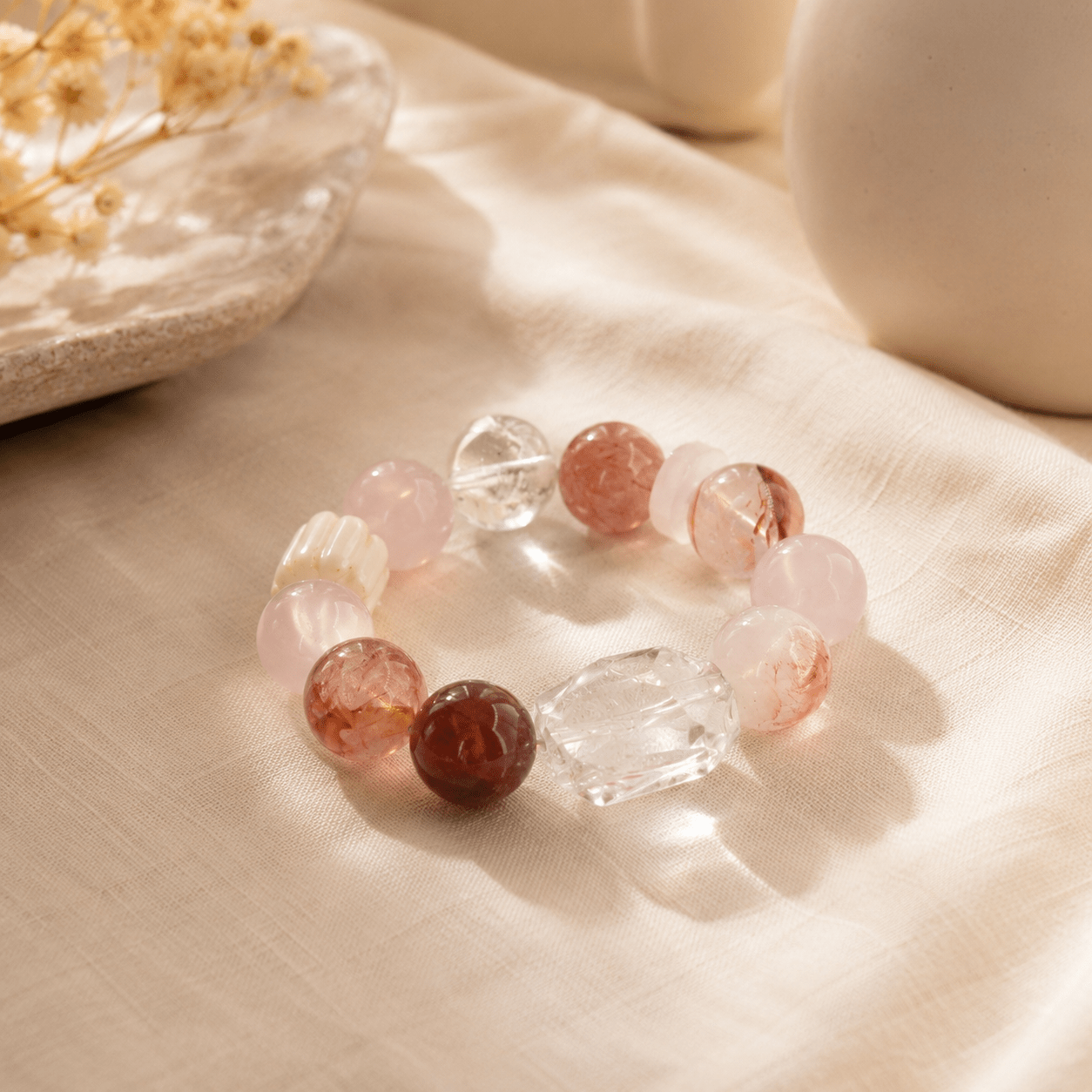 Harmony Blessing｜Soft Pink Coexistence Bracelet - TalisVibe