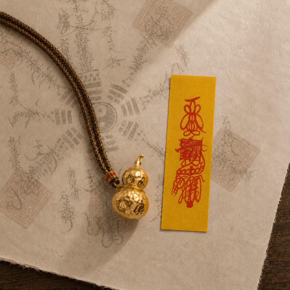 Abundance Blessing｜Golden Hulu Intention Necklace - TalisVibe
