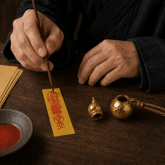 Guardian Blessing｜Golden Hulu Protection Necklace - TalisVibe