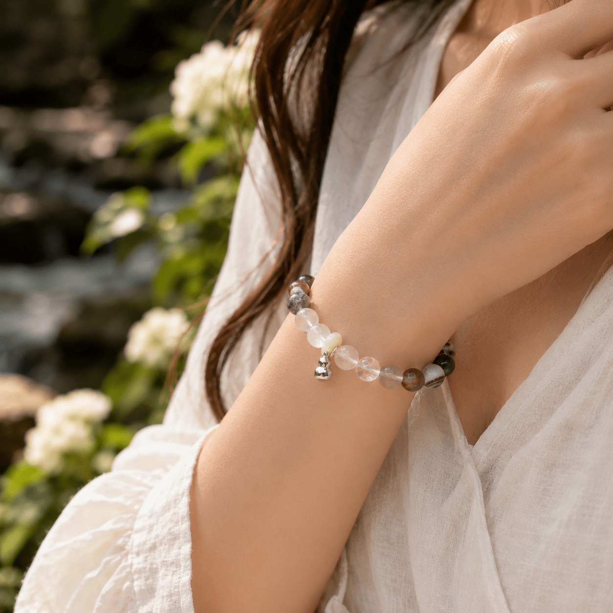 Guardian Blessing｜Black Obsidian & Clear Quartz Bracelet - TalisVibe