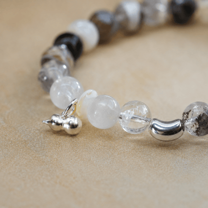 Guardian Blessing｜Black Obsidian & Clear Quartz Bracelet - TalisVibe