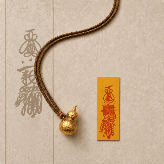 Abundance Blessing｜Golden Hulu Intention Necklace - TalisVibe