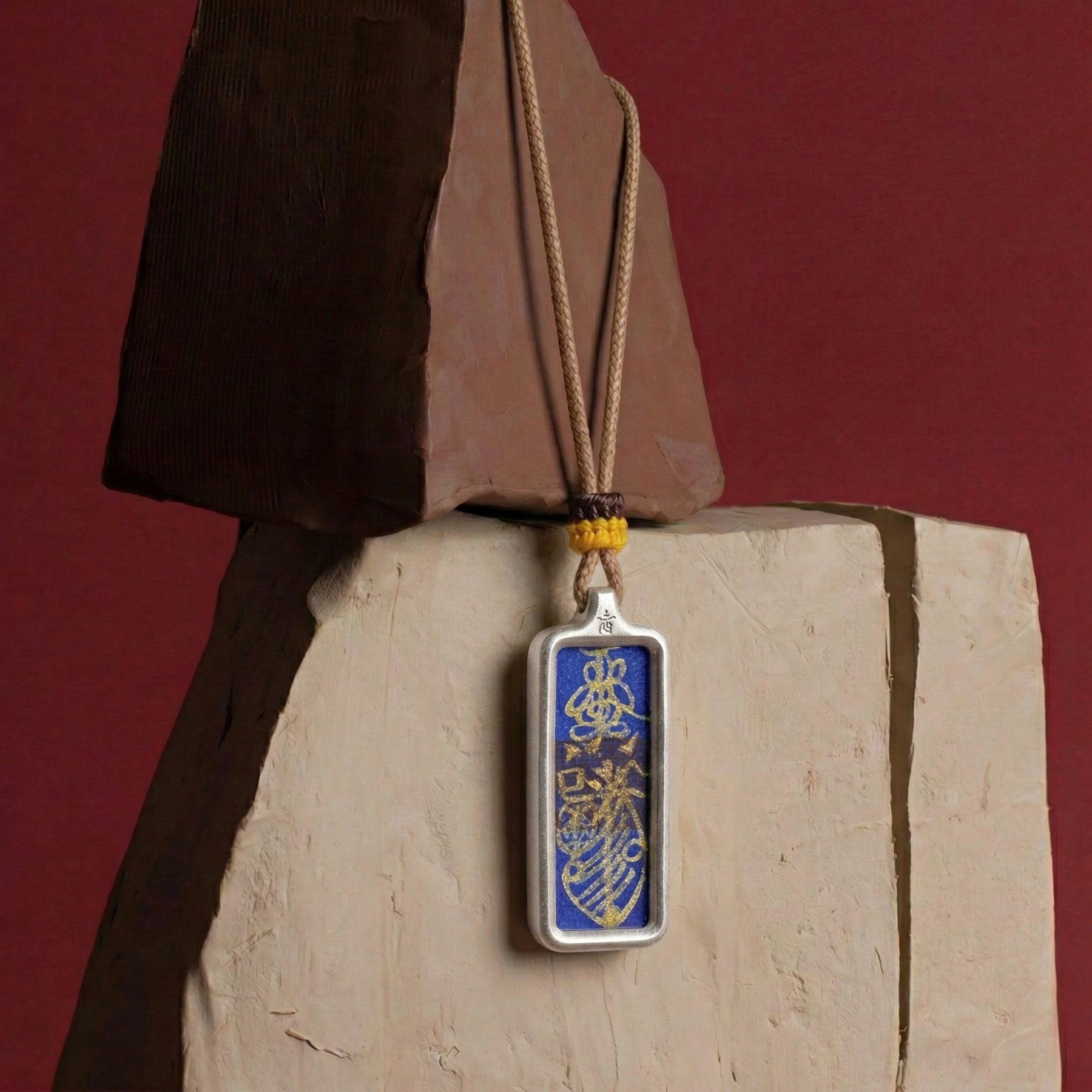 Hand - Drawn Taoist Protection Talisman Necklace - TalisVibe