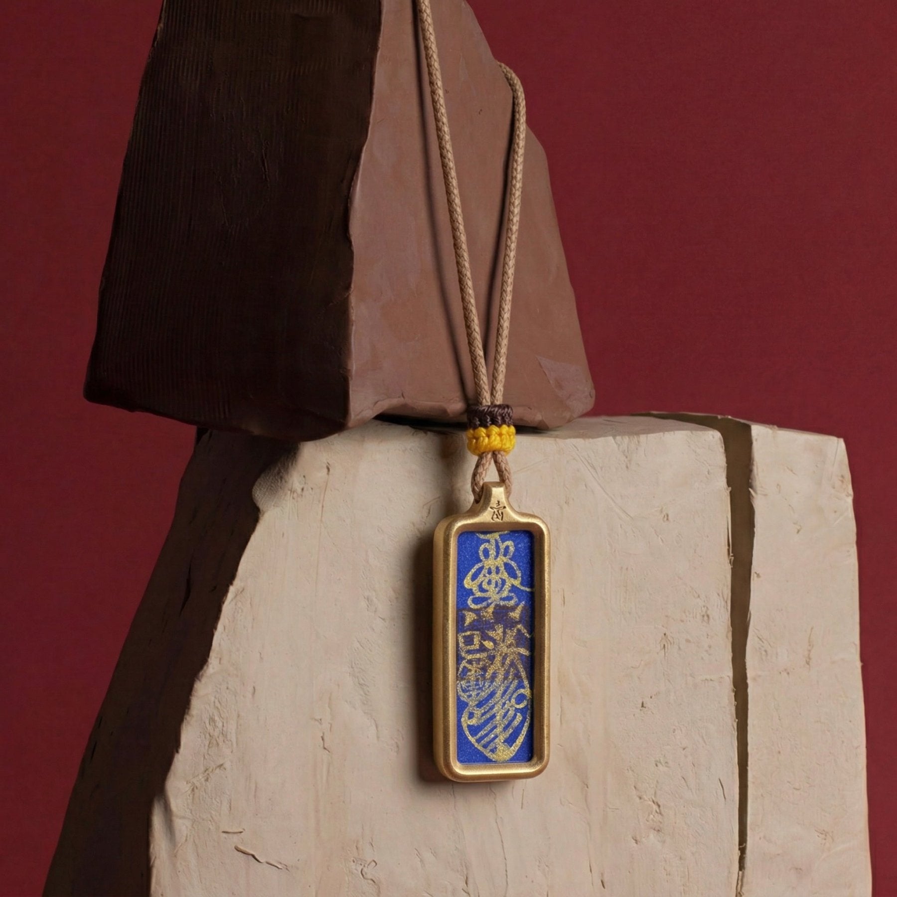 Hand - Drawn Taoist Protection Talisman Necklace - TalisVibe