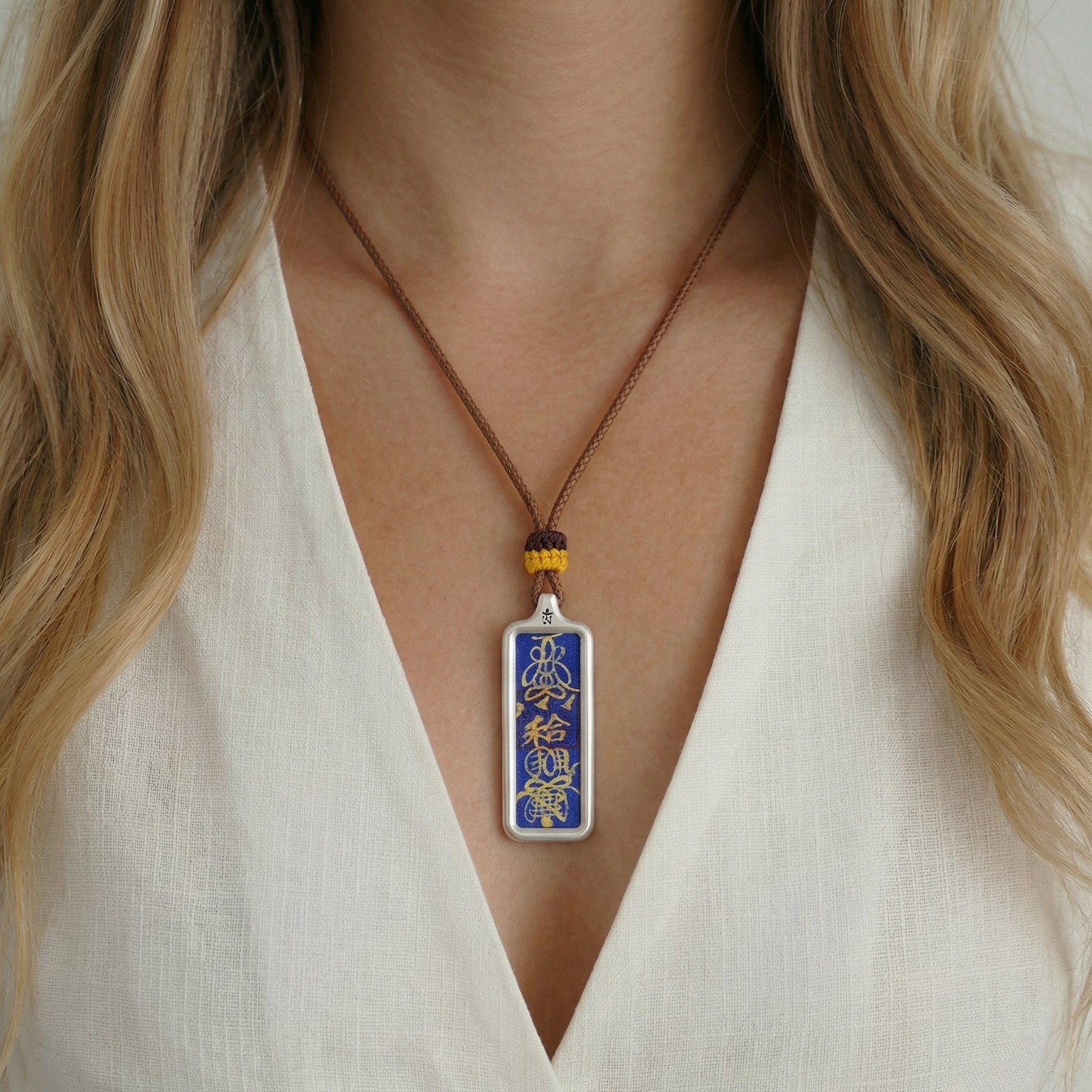 Hand - Drawn Taoist Love & Harmony Talisman Necklace - TalisVibe