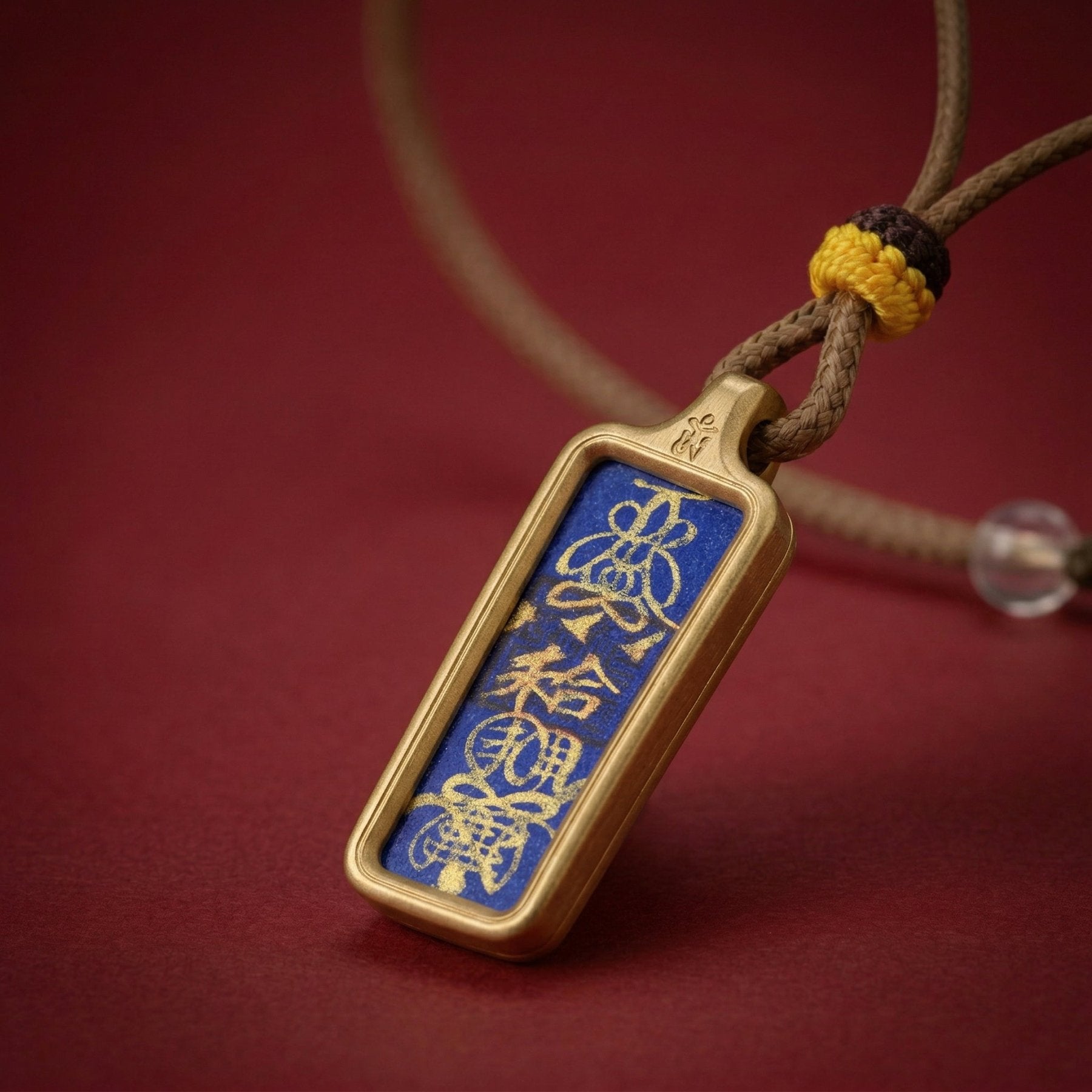 Hand - Drawn Taoist Love & Harmony Talisman Necklace - TalisVibe