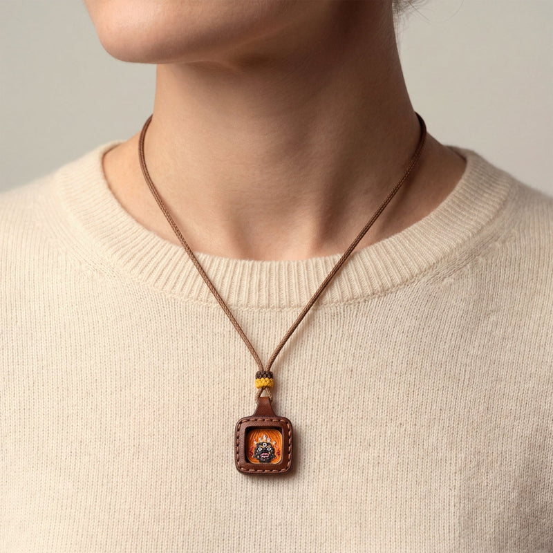 Mahakala Guardian Amulet Necklace