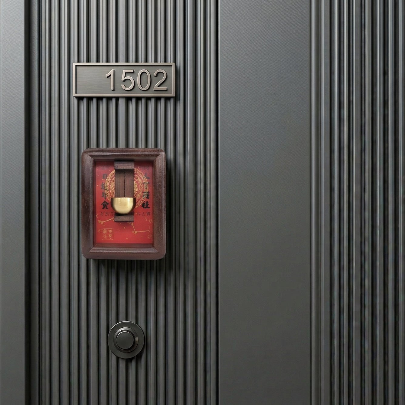 Magnetic Solid Wood Prosperity Door Bell Ornament - TalisVibe