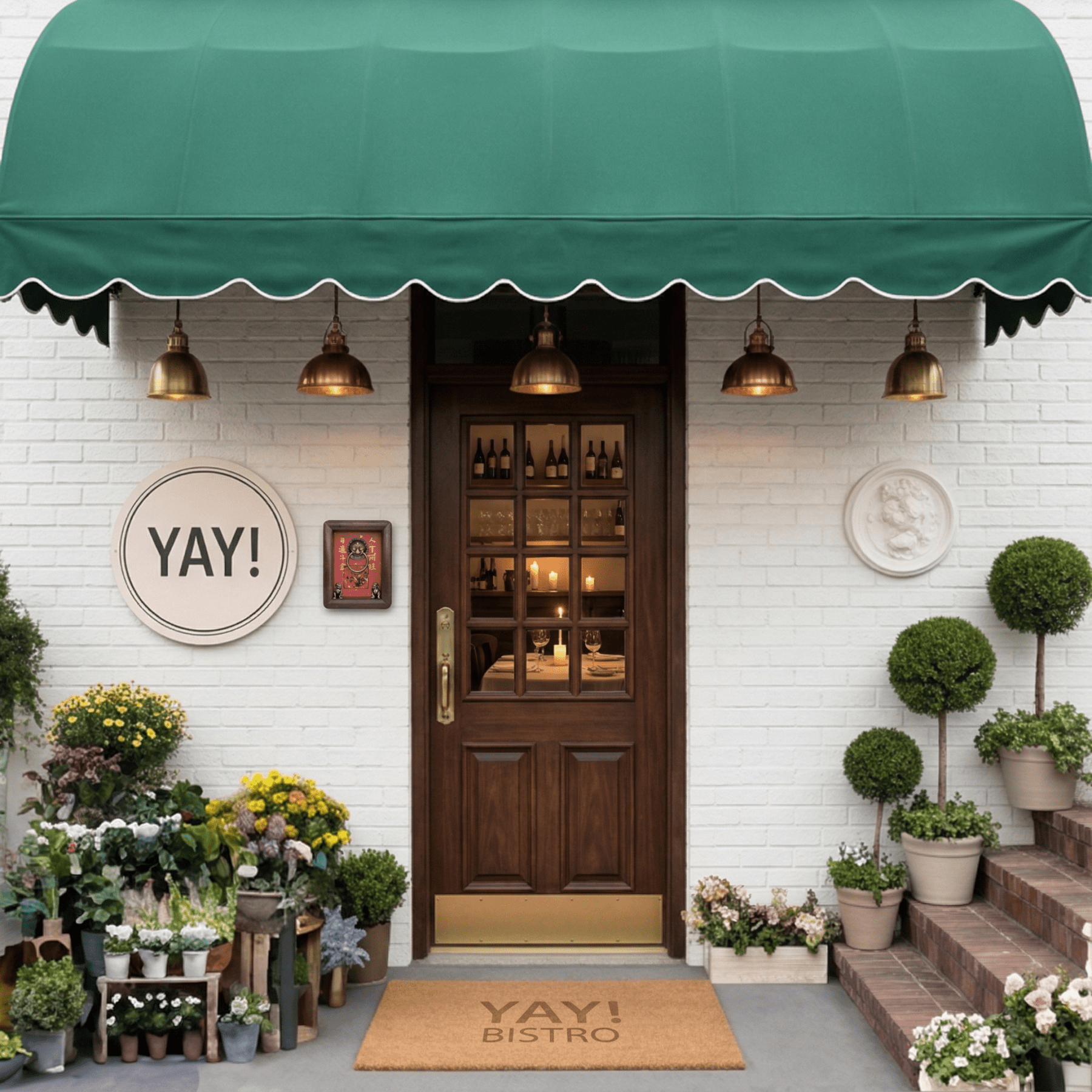 Magnetic Solid Wood Guardian Lion Door Ring Ornament - TalisVibe