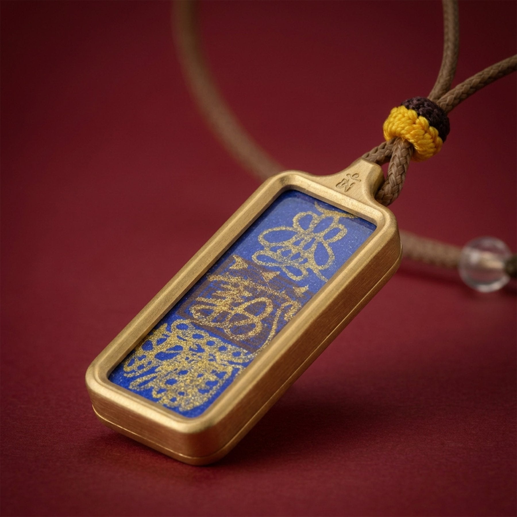Hand - Drawn Taoist Wealth Talisman Necklace - TalisVibe