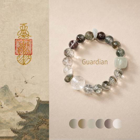 Guardian Blessing｜Earth & Clear Quartz Grounding Bracelet