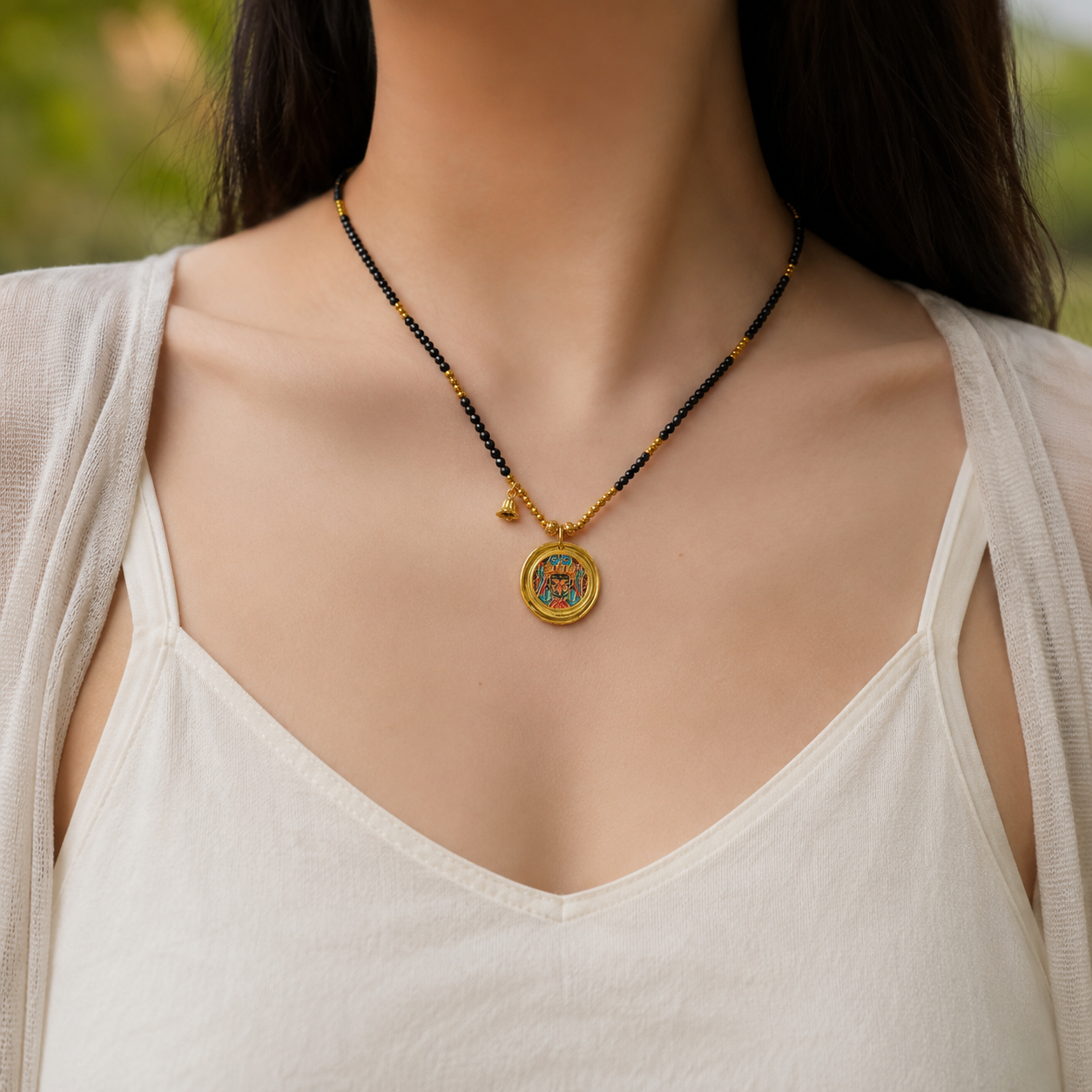 Guardian Blessing｜Zaki Lhamo Black Beaded Necklace