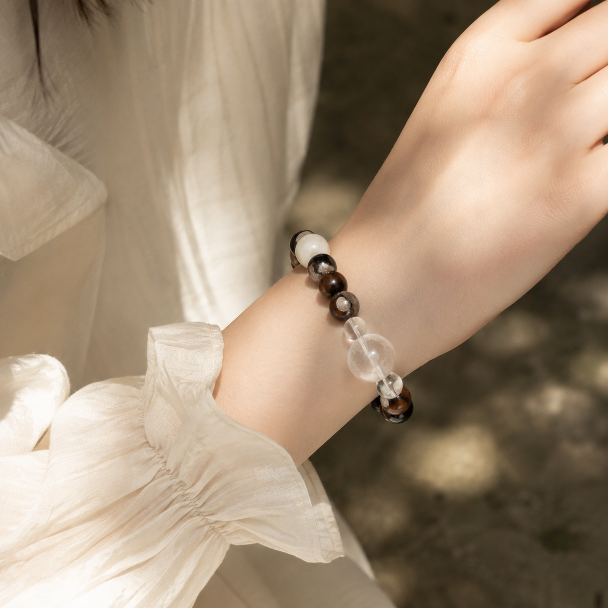 Guardian Blessing｜Earth & Clear Quartz Grounding Bracelet