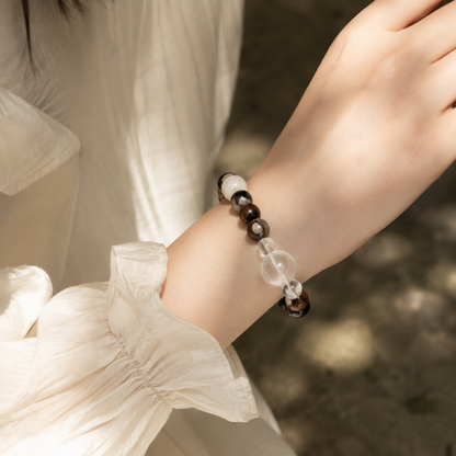 Guardian Blessing｜Earth & Clear Quartz Grounding Bracelet