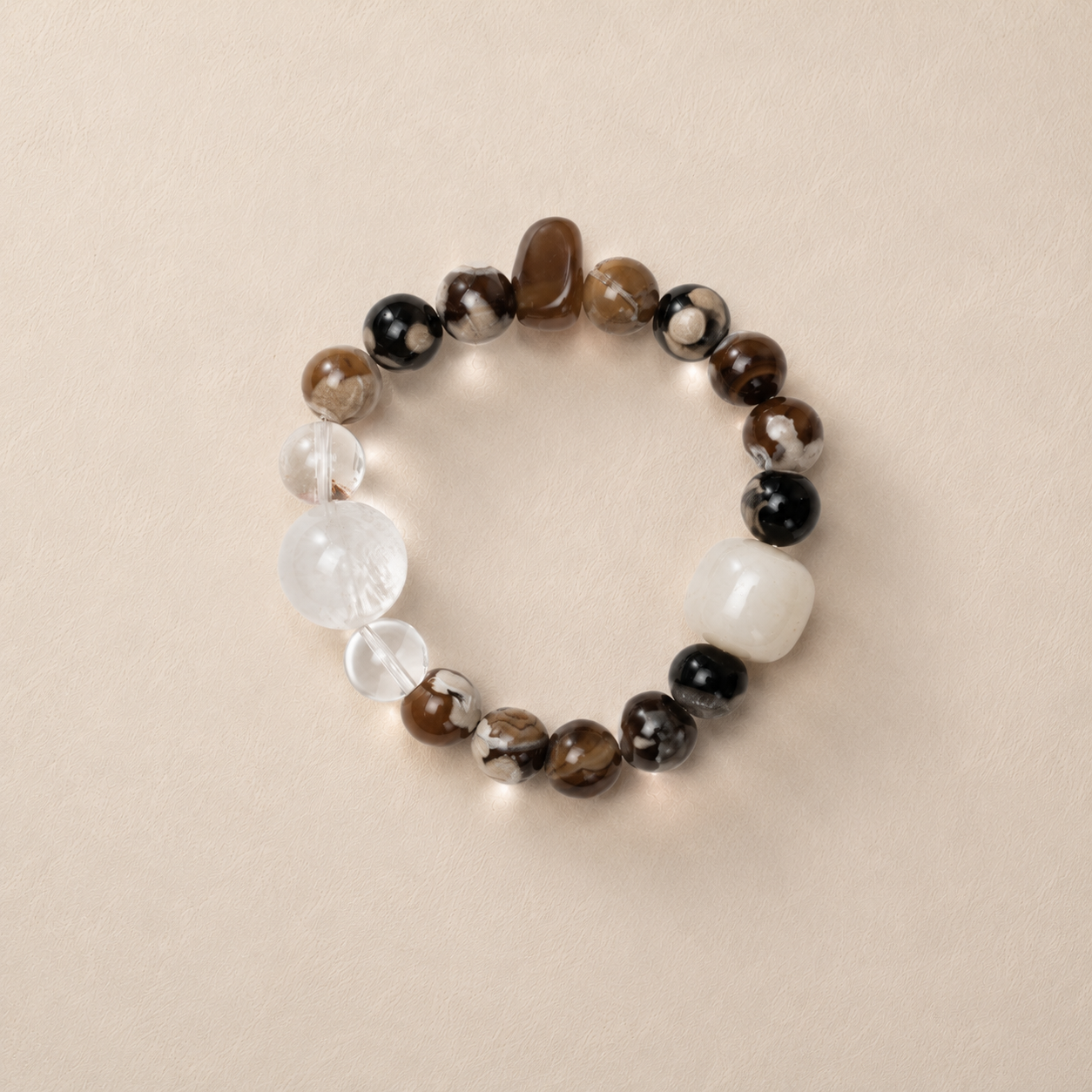 Guardian Blessing｜Earth & Clear Quartz Grounding Bracelet