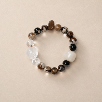 Guardian Blessing｜Earth & Clear Quartz Grounding Bracelet