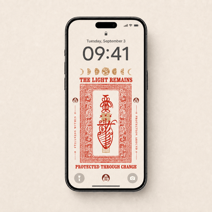 Golden Moon Protection Talisman -Phone & Computer Wallpaper – Digital Download - TalisVibe