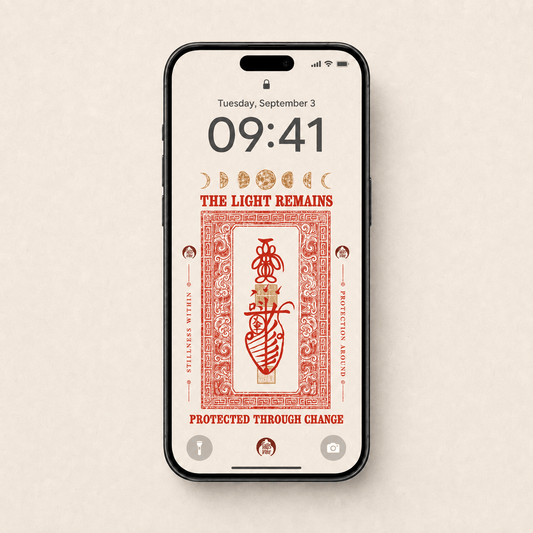 Golden Moon Protection Talisman -Phone & Computer Wallpaper – Digital Download - TalisVibe