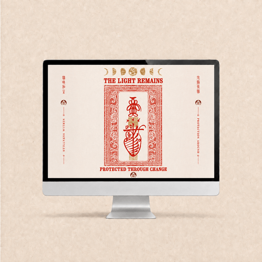 Golden Moon Protection Talisman -Phone & Computer Wallpaper – Digital Download - TalisVibe