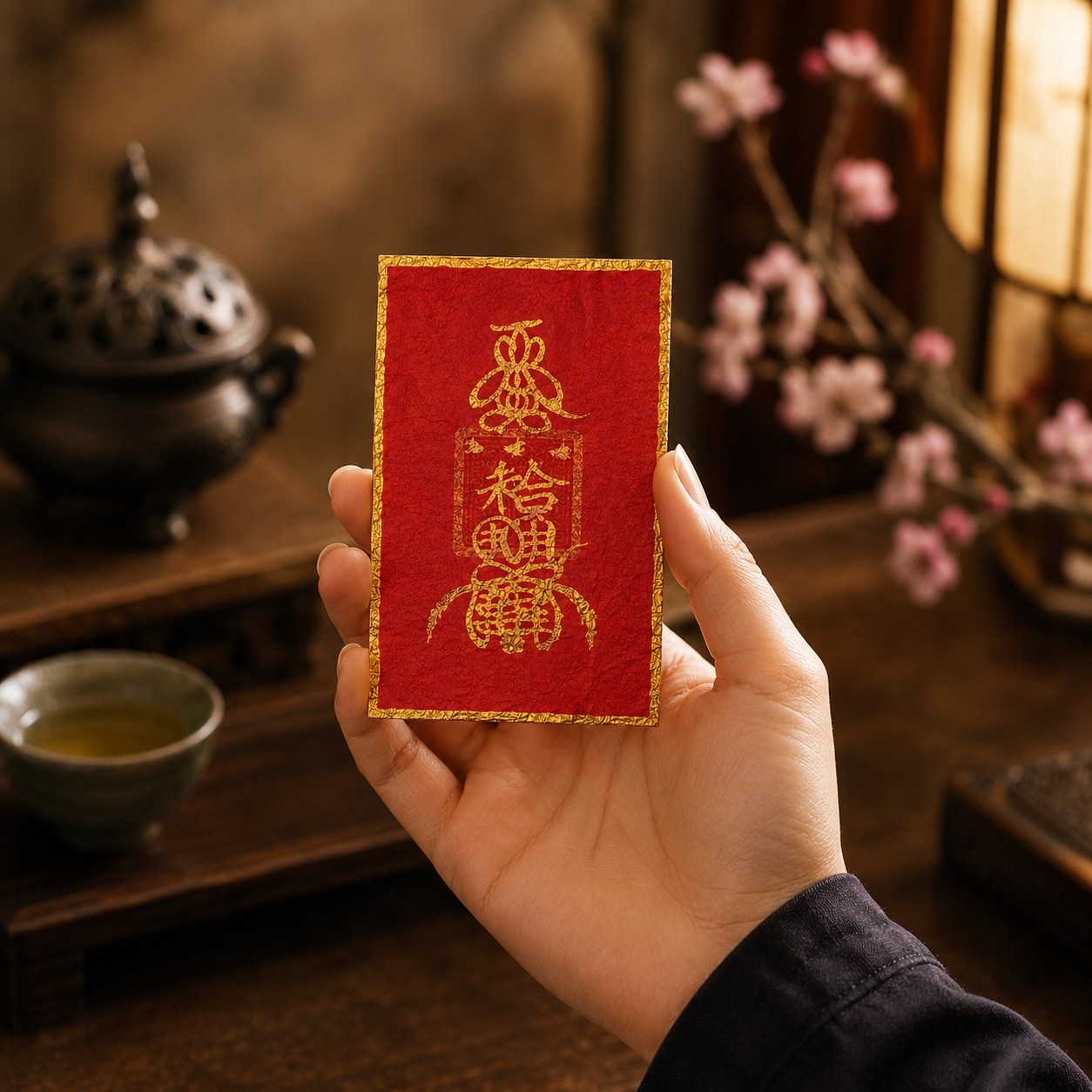 祥和祝福符文手写卡