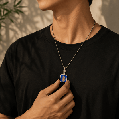 Guardian Blessing ｜Necklace (Square) - Handwritten Sigil - TalisVibe