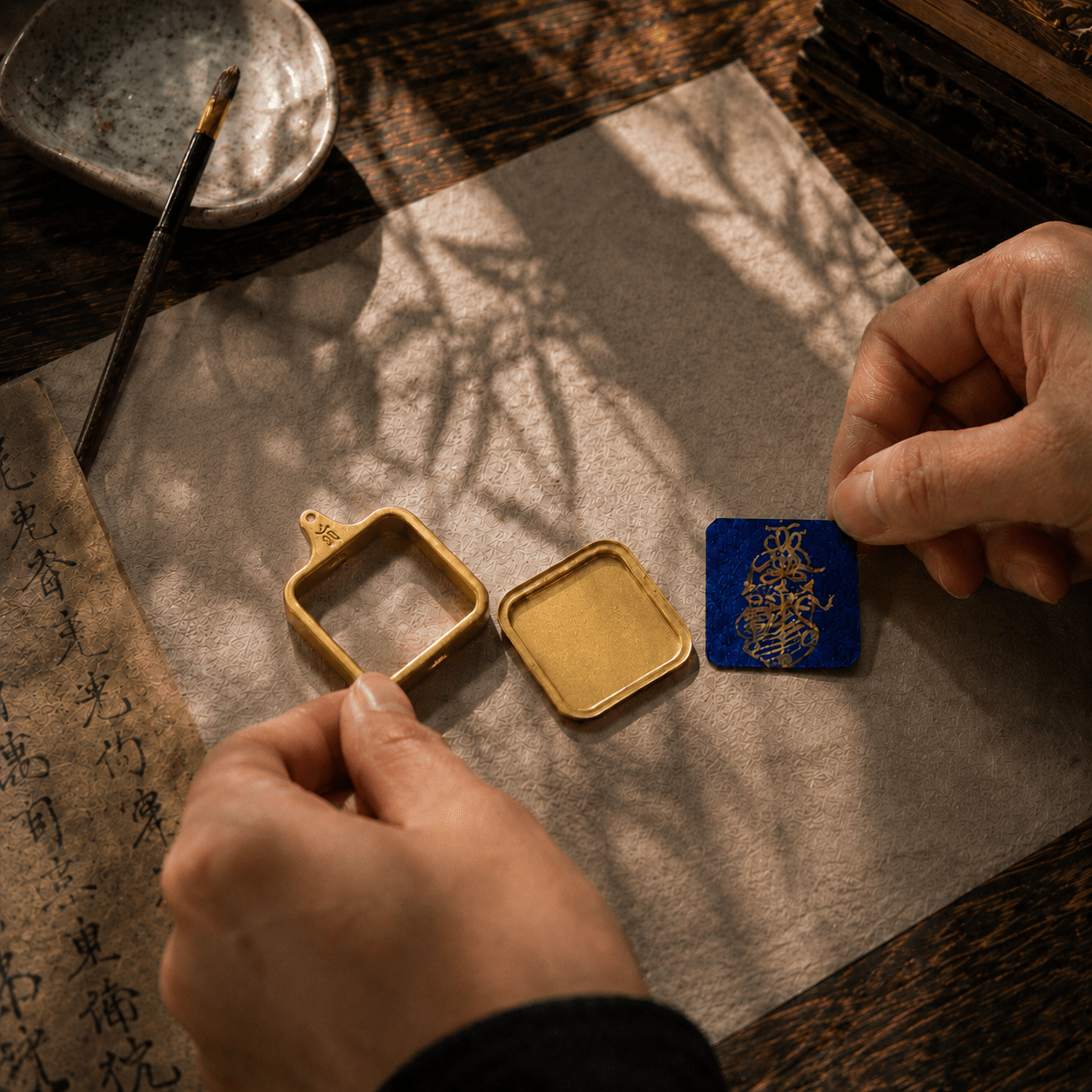 Guardian Blessing ｜Necklace (Square) - Handwritten Sigil - TalisVibe