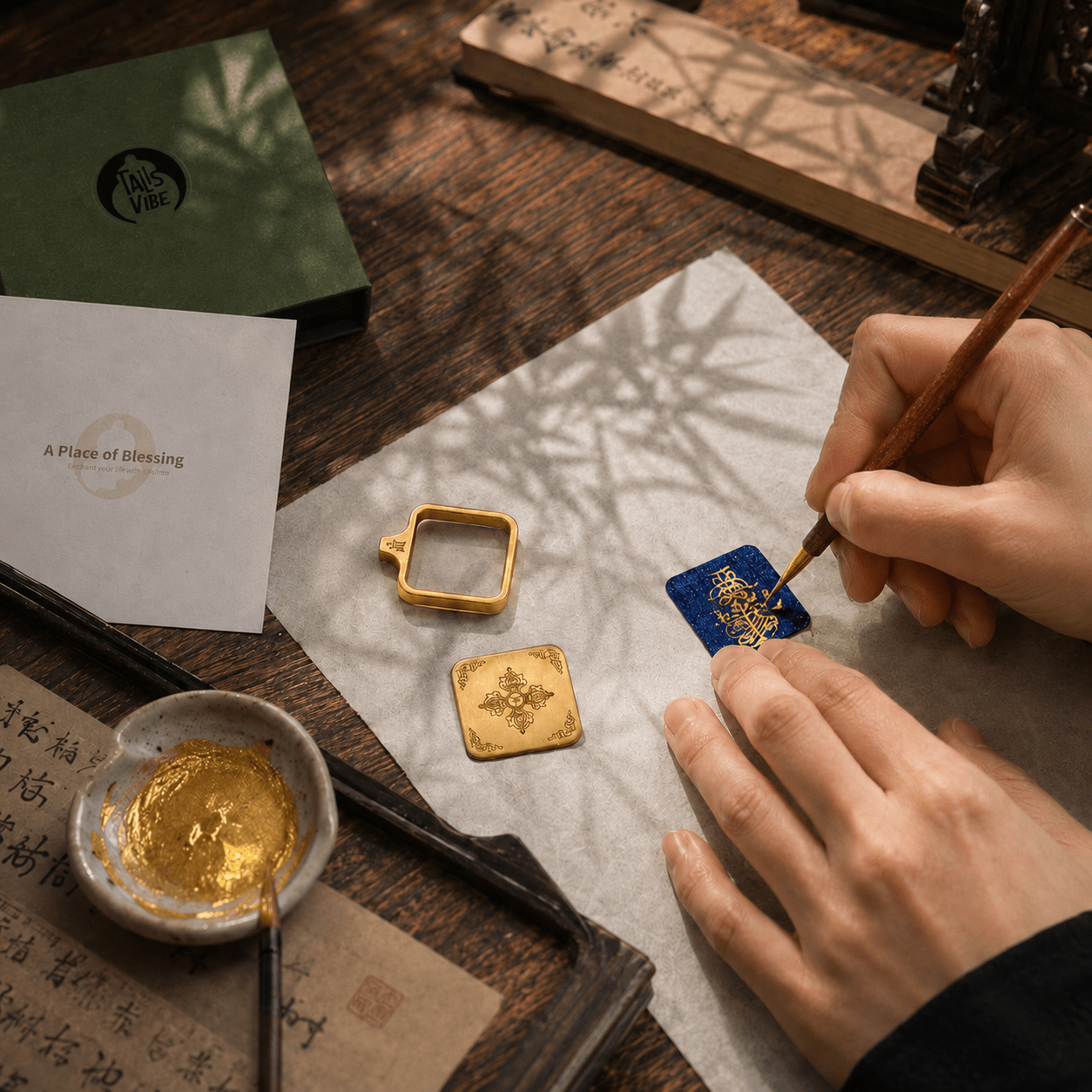 Guardian Blessing ｜Necklace (Square) - Handwritten Sigil - TalisVibe