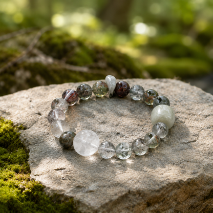 Guardian Blessing｜Earth & Clear Quartz Grounding Bracelet