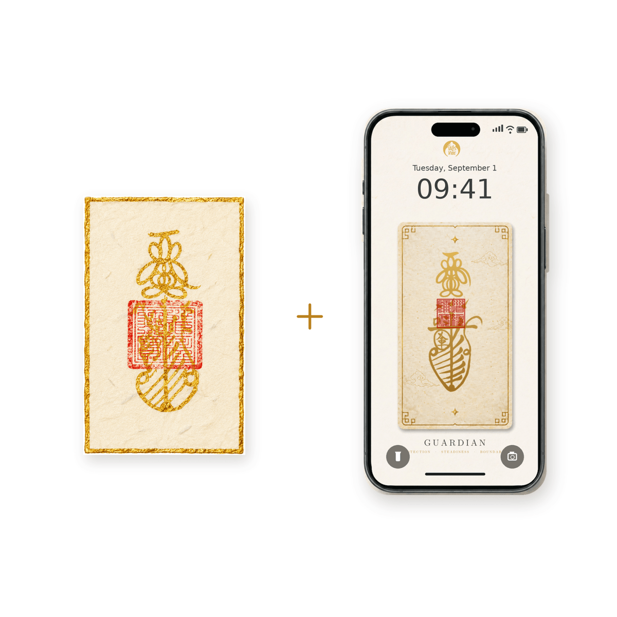 Guardian Blessing｜Hand written Talisman Card & Phone Wallpaper - TalisVibe
