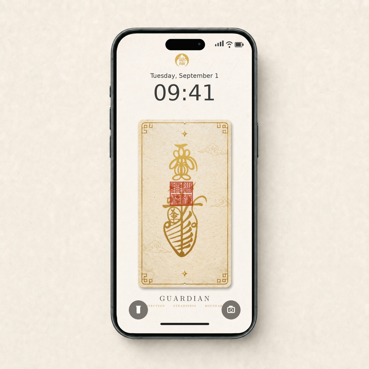Guardian Blessing｜Hand written Talisman Card & Phone Wallpaper - TalisVibe