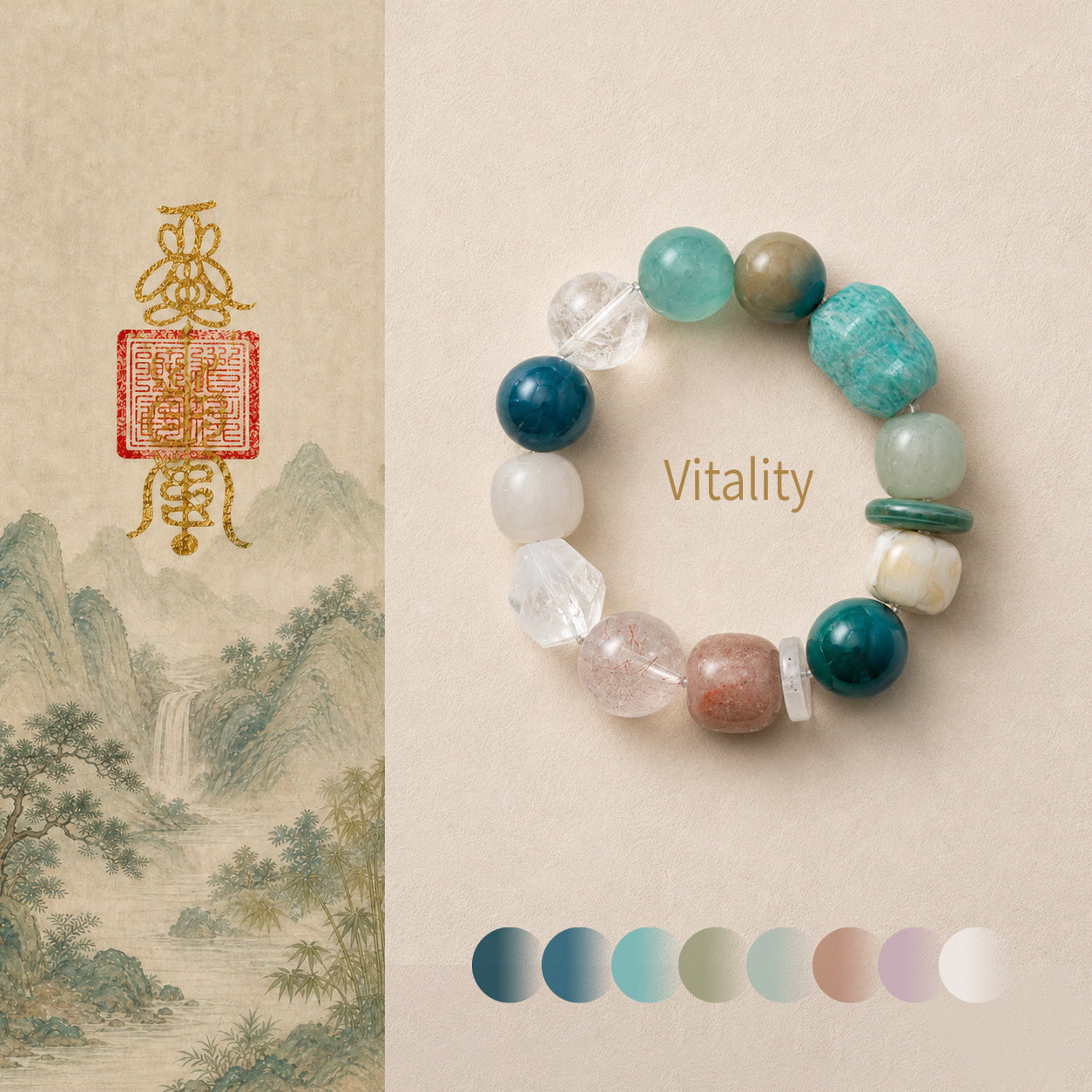 Vitality Blessing｜Blue Flow Energy Bracelet